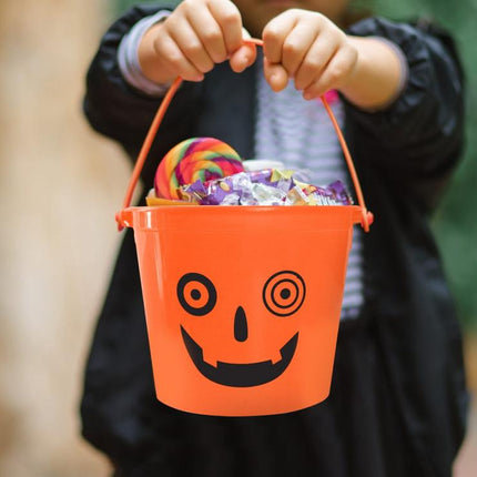 Halloween Tök Crazy cukorka gyűjtő vödör 14,5x11,5 cm