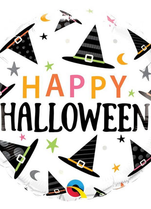 Happy Halloween Hat fólia lufi 46 cm