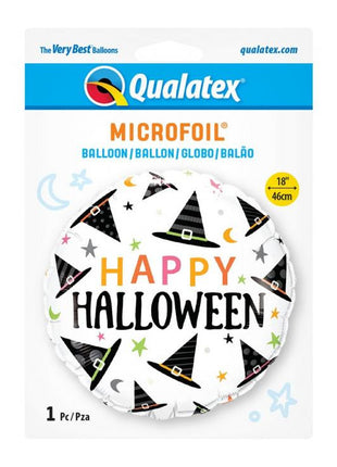 Happy Halloween Hat fólia lufi 46 cm