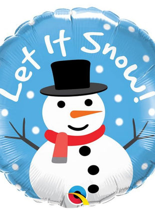 Hóember Let It Snow fólia lufi 46 cm