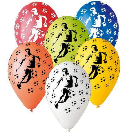 Focis Soccer léggömb, lufi 5 db-os 12 inch (30 cm)