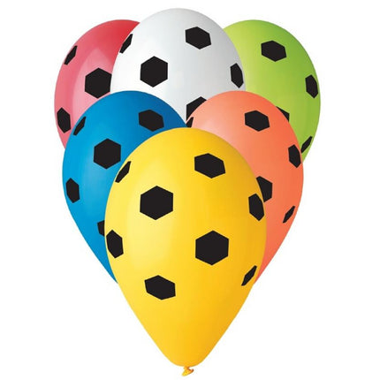 Soccer, Focis léggömb, lufi 5 db-os 12 inch (30 cm)