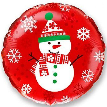 Karácsonyi Snowman fólia lufi 46 cm (WP)