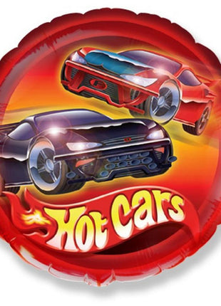 Autó Hot Cars fólia lufi 46 cm (WP)