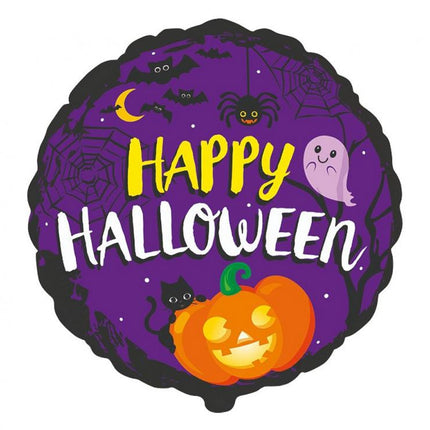 Happy Halloween Purple fólia lufi 48 cm