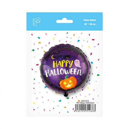 Happy Halloween Purple fólia lufi 48 cm