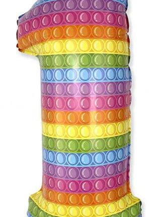 Pop It 1-es szám fólia lufi 69 cm (WP)