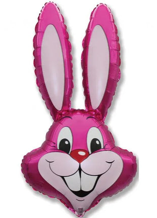 Rózsaszín Nyuszifej Pink fólia lufi 90 cm