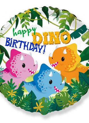 Happy Birthday Dino fólia lufi 46 cm (WP)