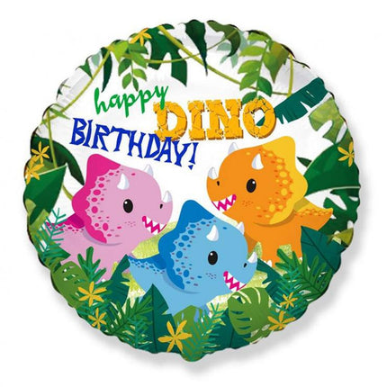 Happy Birthday Dino fólia lufi 46 cm (WP)