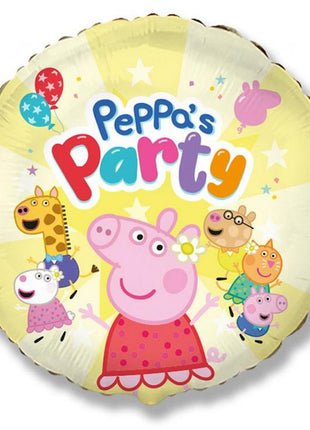 Peppa malac Yellow fólia lufi 48 cm (WP)