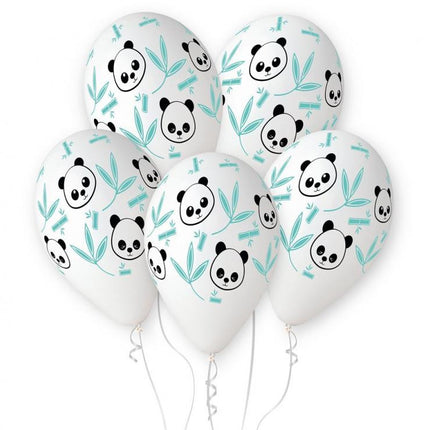 Panda Bamboo léggömb, lufi 5 db-os 13 inch (33 cm)