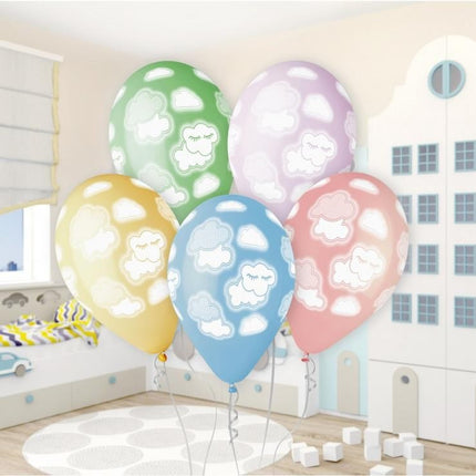 Felhők Colorful léggömb, lufi 5 db-os 13 inch (33 cm)