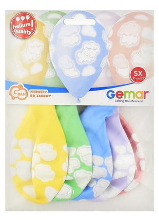 Felhők Colorful léggömb, lufi 5 db-os 13 inch (33 cm)