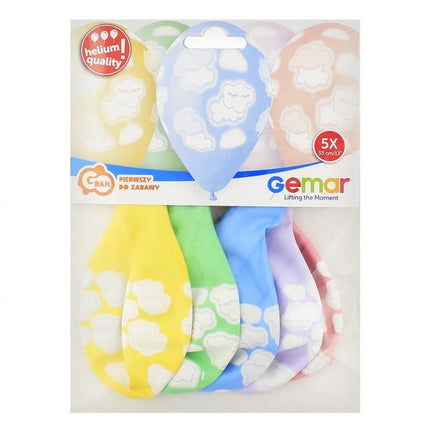 Felhők Colorful léggömb, lufi 5 db-os 13 inch (33 cm)
