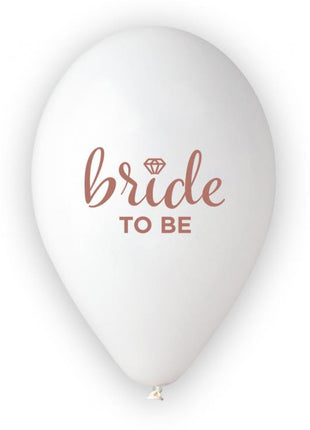 Bride To Be White léggömb, lufi 5 db-os 13 inch (33cm)