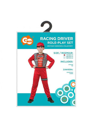 Autóversenyző Driver jelmez 130/140 cm