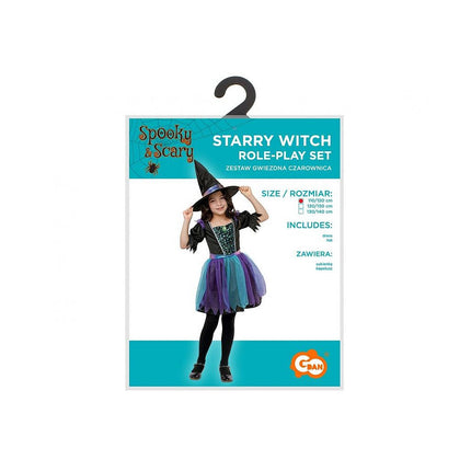 Boszorkány Starry jelmez 120/130 cm