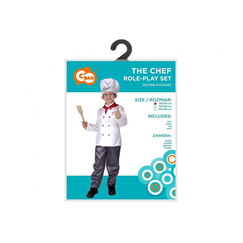 Szakács Chef jelmez 130/140 cm