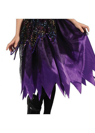 Boszorkány Purple jelmez 120/130 cm