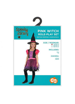 Boszorkány Pink jelmez 120/130 cm