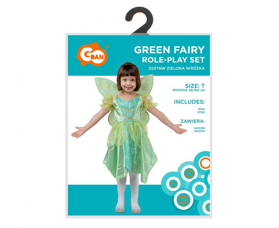 Tündér Green jelmez 92/104 cm