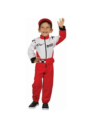 Autóversenyző Driver jelmez 92/104 cm