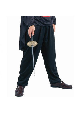 Álarcos kardforgató Black jelmez 110/120 cm
