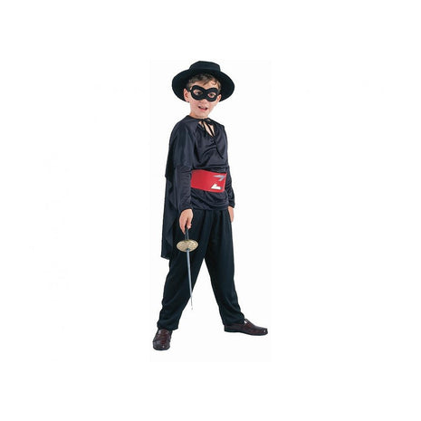 Álarcos kardforgató Black jelmez 120/130 cm