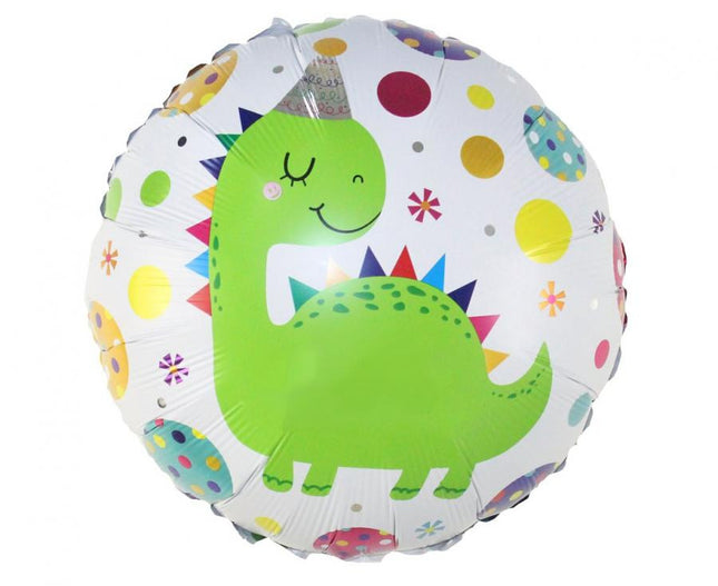 Dinoszaurusz Party gömb fólia lufi 36 cm