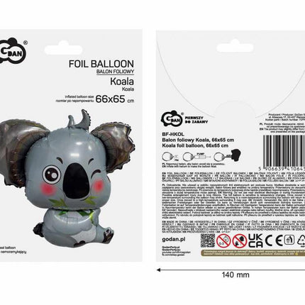 Koala Grey fólia lufi 66 cm