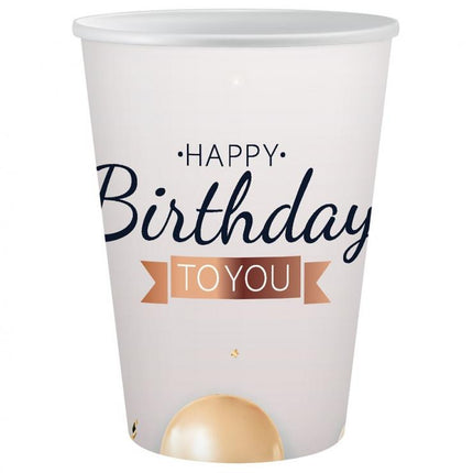 Happy Birthday Balloon papír pohár 6 db-os 250 ml