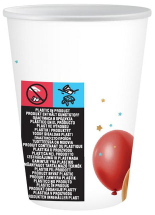 Party Balloon papír pohár 6 db-os 250 ml