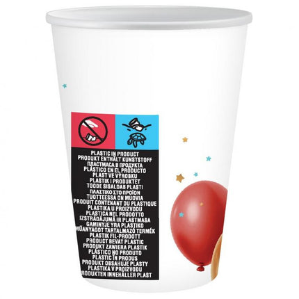 Party Balloon papír pohár 6 db-os 250 ml