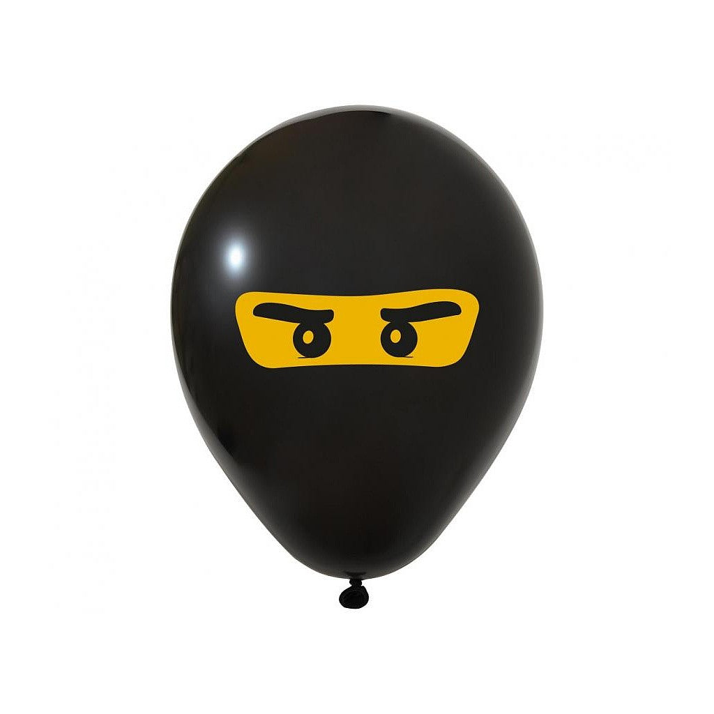 Nindzsa Mask léggömb, lufi 5 db-os 12 inch (30 cm)