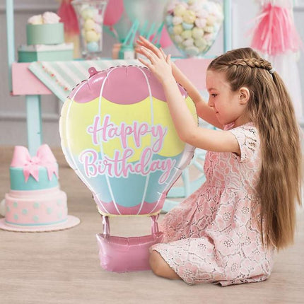 Happy Birthday Balloon fólia lufi 60 cm