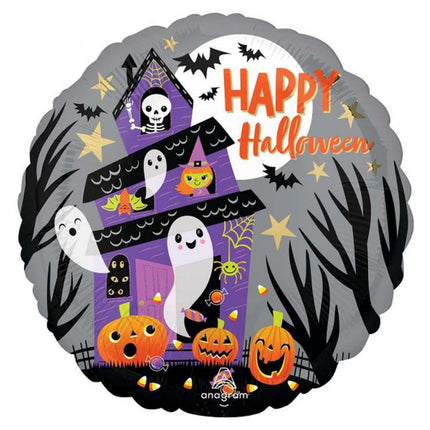 Happy Halloween Haunted House fólia lufi 46 cm