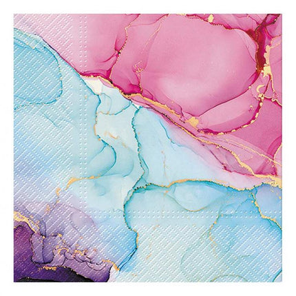 Színes Watercolor Dream szalvéta 20 db-os 33x33 cm