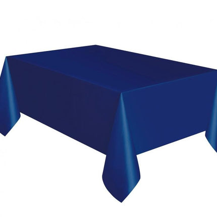 Dark Blue, Kék műanyag asztalterítő 137x274 cm