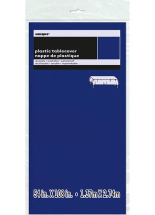 Dark Blue, Kék műanyag asztalterítő 137x274 cm