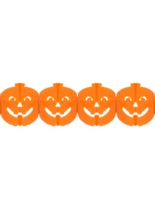 Halloween Tök papír girland 300 cm