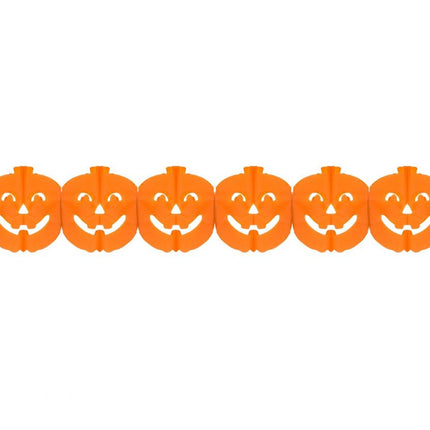 Halloween Tök papír girland 300 cm
