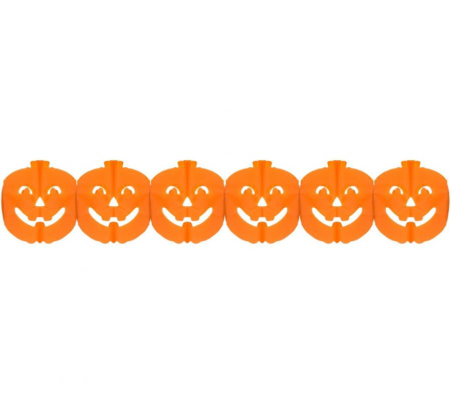 Halloween Tök papír girland 300 cm