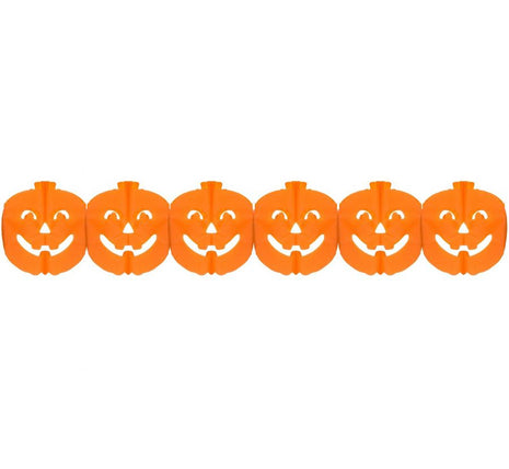 Halloween Tök papír girland 300 cm