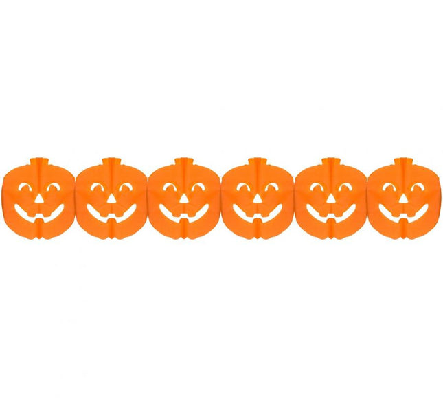 Halloween Tök papír girland 300 cm
