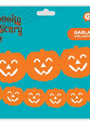 Halloween Tök papír girland 300 cm