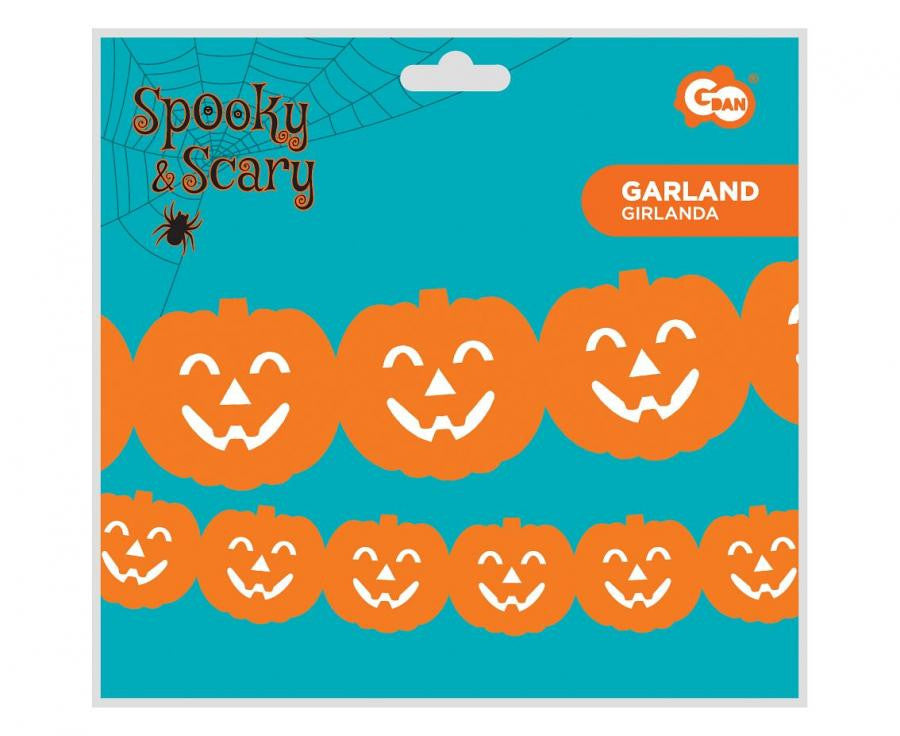 Halloween Tök papír girland 300 cm