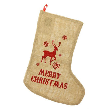 Karácsonyi Reindeer kandalló zokni, csizma 44,5 cm
