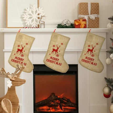 Karácsonyi Reindeer kandalló zokni, csizma 44,5 cm