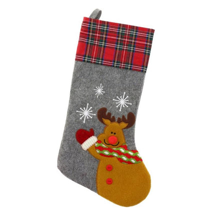 Karácsonyi Reindeer kandalló zokni, csizma 51 cm
